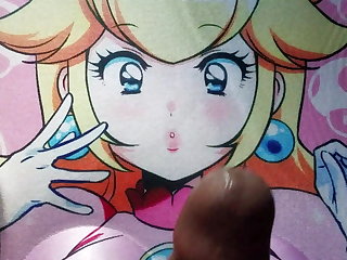 ぶっかけ Princess Peach Oppai Mousepad Cum Tribute