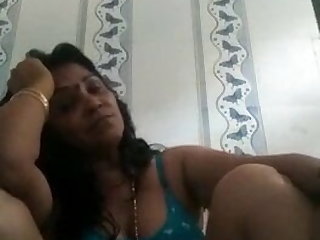 Maid Indian Aunty Singing And Recording Herself